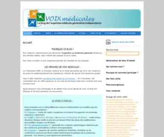 Voixmedicales.fr(Voixmedicales) Screenshot