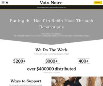 Voixnoire.com(Voix Noire) Screenshot