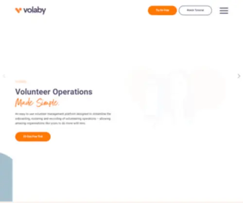 Volaby.org(Volunteer Management Software that helps you do more) Screenshot