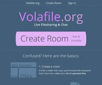 Volafile.io(Volafile.org Live Filesharing & Chat) Screenshot