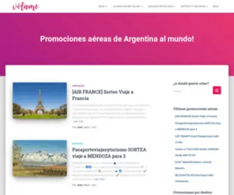 Volame.com.ar(PROMOCIONES AEREAS en Argentina) Screenshot