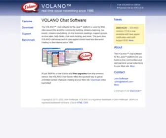 Volano.com(Real-time social networking since) Screenshot