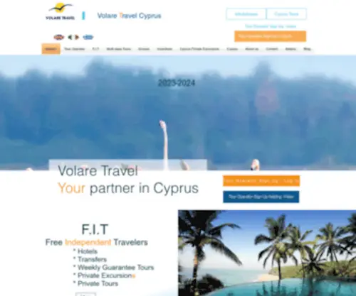 Volare.com.cy(Volare Travel Cyprus) Screenshot