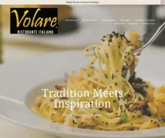 Volarerestaurant.com(Volare®) Screenshot