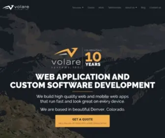 Volaresystems.com(Denver App Development) Screenshot