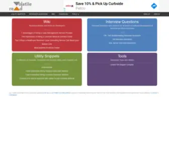 Volatileread.com(VolatileRead) Screenshot