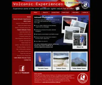 Volcanicexperiences.co.uk(Volcano Tours) Screenshot