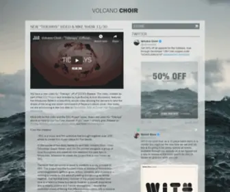 Volcanochoir.com(Volcano Choir) Screenshot