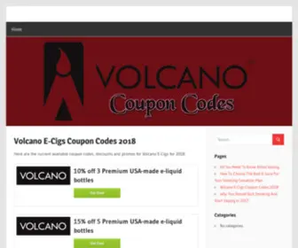 Volcanoecigcouponcodes.com(Volcano E Cig Coupon Codes) Screenshot