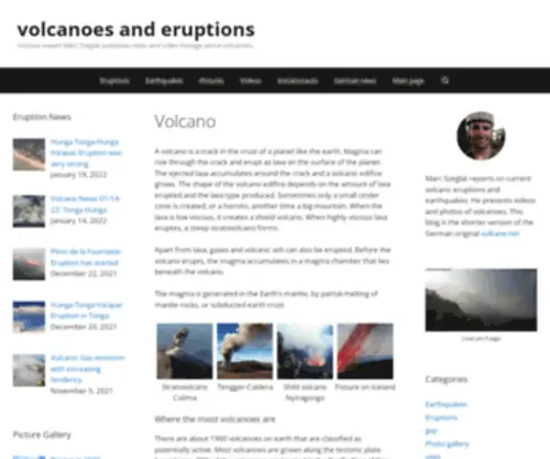 Volcanoes.de(A volcano) Screenshot