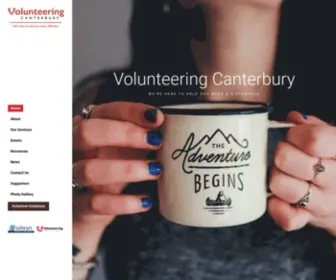 Volcan.org.nz(Volunteering Canterbury) Screenshot
