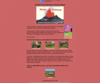 Volcanovillage.net(VOLCANO HIDEAWAYS Hawaii Vacation Rentals Lodging in Volcano Village) Screenshot