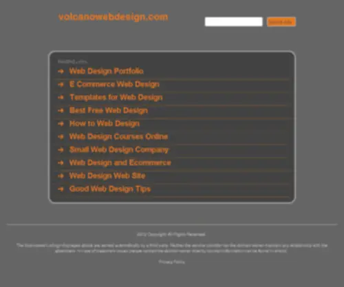 Volcanowebdesign.com(Volcano Web Design) Screenshot