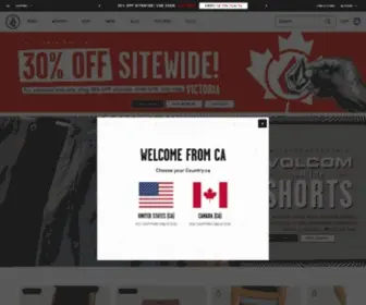 Volcom.ca(Volcom Canada) Screenshot