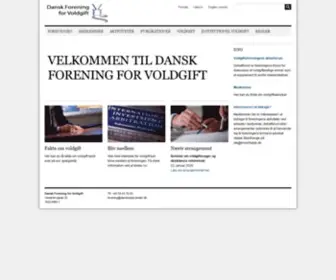 Voldgiftsforeningen.dk(Dansk Forening for Voldgift) Screenshot