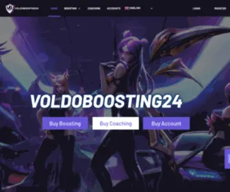 Voldoboosting24.com(LoL Boosting) Screenshot