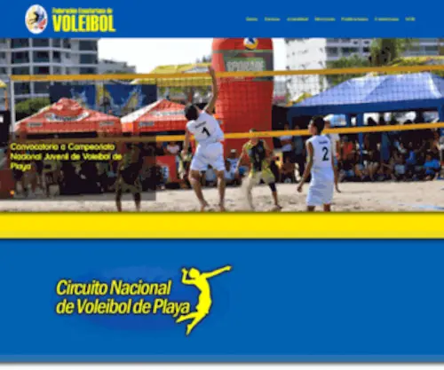 Voleyecuador.org(Federación) Screenshot