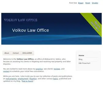 Volf.com(Volkov Law Firm) Screenshot