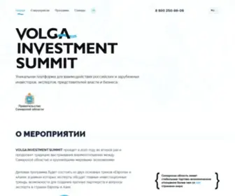 Volgasummit.com(Volga Investment Summit) Screenshot