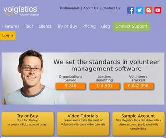 Volgistics.com(Volgistics software) Screenshot