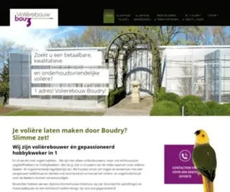 Volierebouwboudry.be(Straf maatwerk en eerlijke prijzen bij Boudry) Screenshot