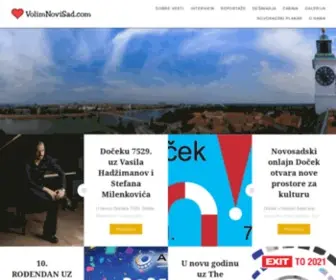 Volimnovisad.com(Volim Novi Sad) Screenshot