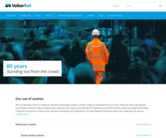 Volkerrail.co.uk(Experienced railway infrastructure contractor) Screenshot