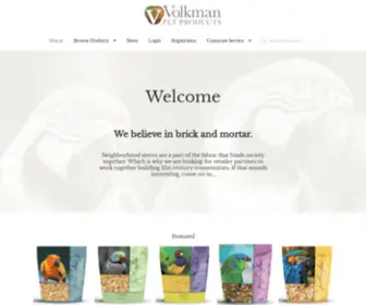 Volkmanpet.com(Volkman Pet Products) Screenshot