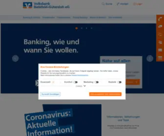 Volksbank-Bielefeld.de(Volksbank Bielefeld) Screenshot