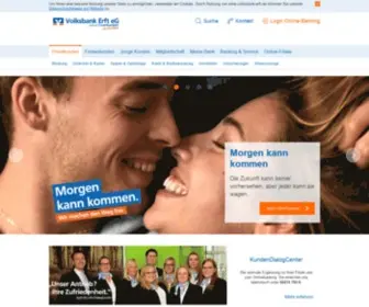 Volksbank-ERFT.de(Wir machen den Weg frei) Screenshot