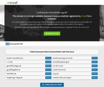 Volksbank-Immobilien-EG.de(Home I Volksbank Immobilien eG I Haus I Wohnung I Gewerbeobjekte) Screenshot