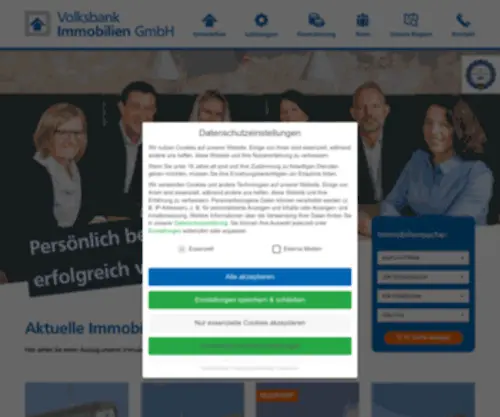 Volksbank-Immobilienservice.de(Volksbank Immobilien GmbH) Screenshot