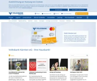 Volksbank-Kaernten.at(Ihre Kärntner Regionalbank) Screenshot