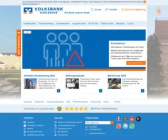 Volksbank-Karlsruhe.de(Von altersvorsorge über girokonto bis versicherung) Screenshot