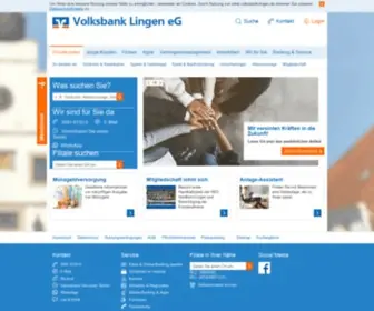 Volksbank-Lingen.de(Von Altersvorsorge über Girokonto bis Versicherung) Screenshot