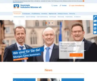 Volksbank-Muenster.de(Volksbank Münster) Screenshot
