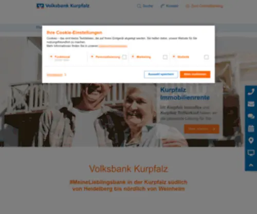 Volksbank-Weinheim.de(Volksbank Weinheim eG) Screenshot