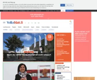 Volksblatt.li(Aktuelle Nachrichten aus Liechtenstein) Screenshot