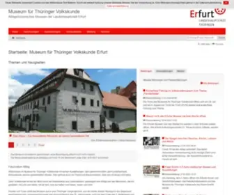 Volkskundemuseum-Erfurt.de(Thüringen) Screenshot