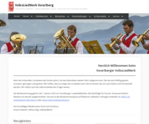 Volksliedwerk-VLBG.at(Vorarlberger VolksLiedWerk) Screenshot