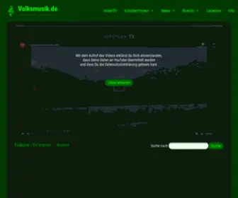 Volksmusik.de(Volksmusik umfasst Volkslieder und Instrumentalmusikstile) Screenshot