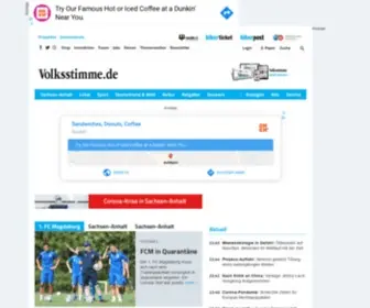Volksstimme.de(Nachrichten aus Sachsen) Screenshot