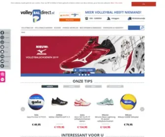 Volleybaldirect.nl(De grootste online volleybalshop van Europa) Screenshot
