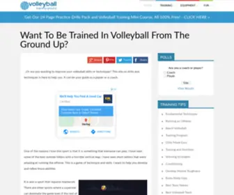 Volleyball-Training-Ground.com(Volleyball drills and conditioning at Volleyball Training Ground) Screenshot