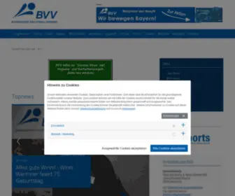 Volleyball.bayern(Homepage des bayerischen volleyball) Screenshot