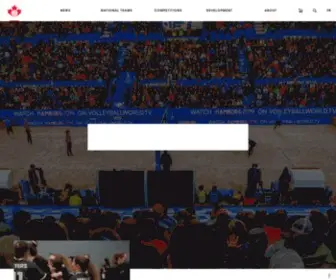 Volleyball.ca(Volleyball Canada) Screenshot