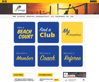 Volleyballact.com.au(Volleyball ACT) Screenshot