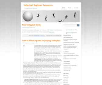 Volleyballbeginner.com(Volleyball Beginner Drills and Info) Screenshot