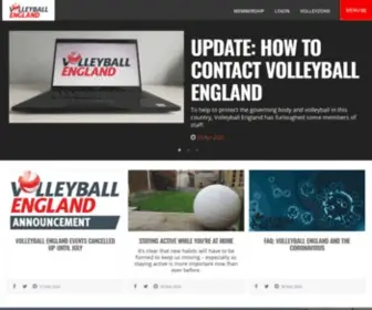 Volleyballengland.org(Volleyball England Rugby League) Screenshot