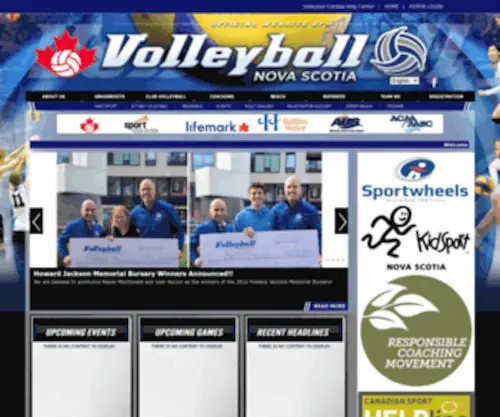 Volleyballnovascotia.ca(Volleyballnovascotia) Screenshot